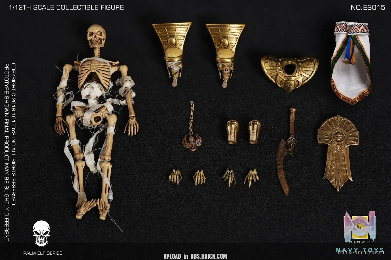 101Toys – Original PALM ELF SERIES- Skeleton Egyptian Mummy (Licensed)