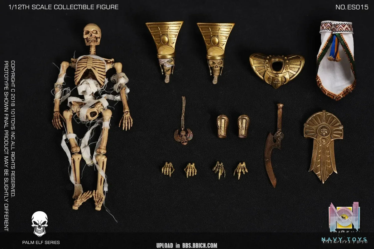 101Toys – Original PALM ELF SERIES- Skeleton Egyptian Mummy (Licensed)