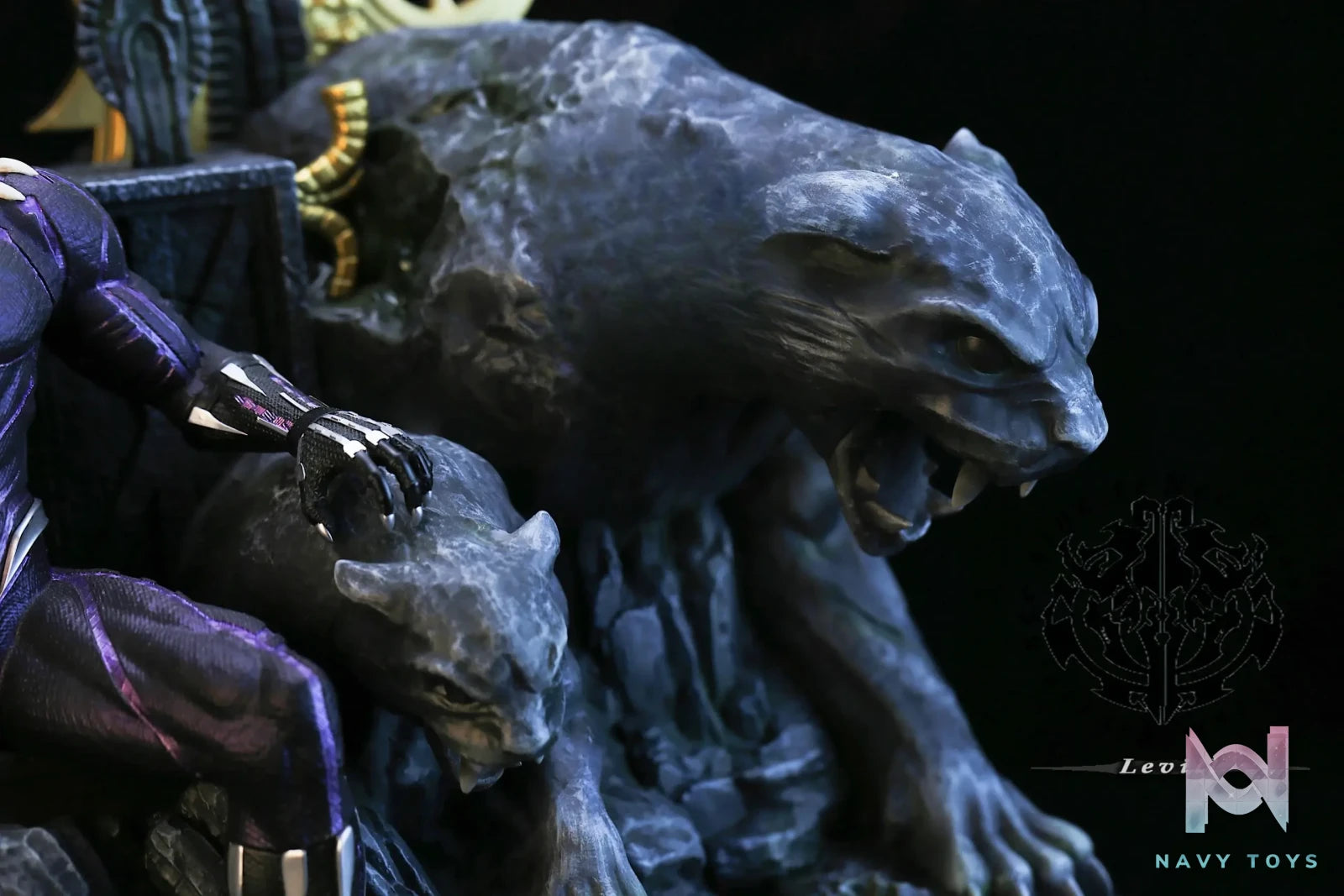 Levill studio – Black Panther on Throne