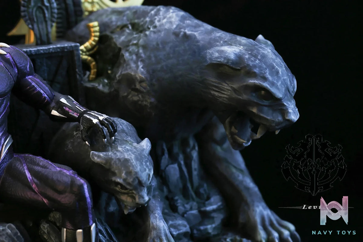 Levill studio – Black Panther on Throne