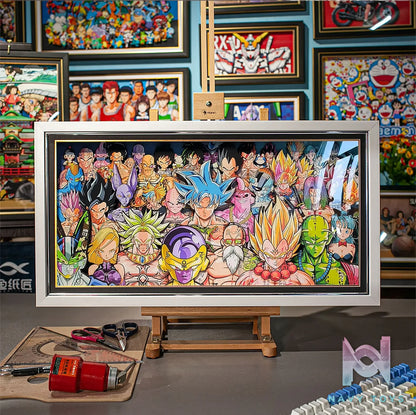 Yu Zhi Jiang Studio – Dragon Ball Multiple Characters Series #8 3D Decorative Painting Dragon Ball