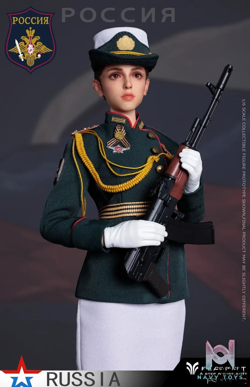 FLAGSET – Original 1/6 Russian Female Soldiers Ministry of Internal Affairs FS-73054A & Ninth Women’s Military Academy FS-73054B & Aerospace Defense Forces FS-73054C (Licensed)