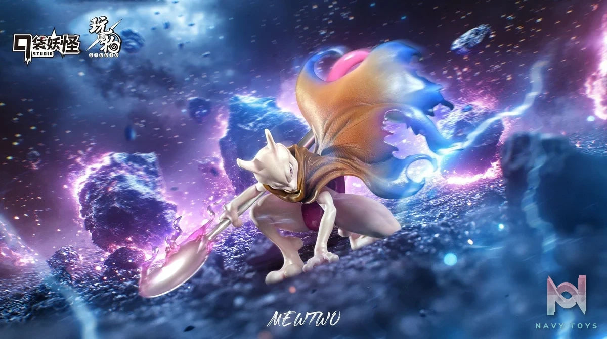 Wanzhiwu x Pokémon Studio - Mewtwo - Pokemon resin statue Wanzhiwu x Pokemon Studio anime figure