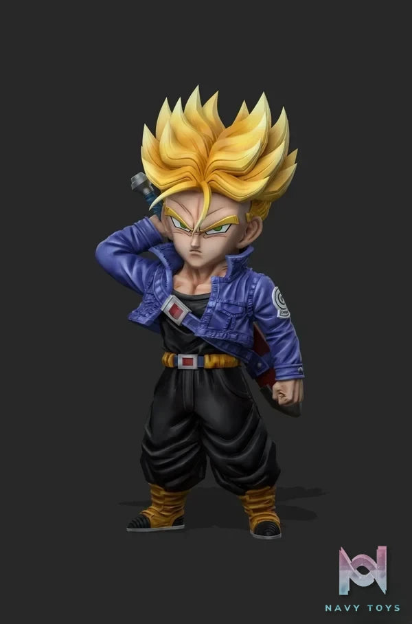 Power Studio - Dragon Ball WCF Trunks with sword drawn resin statue Navy Toys anime figure