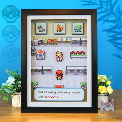 KALA HOME Studio – “A Choice” Pokémon FireRed/LeafGreen 3D Decorative Painting Pokémon