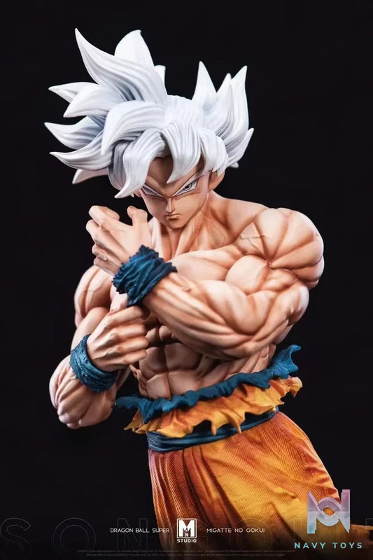 MAN Studio - Dragon Ball Ultra Instinct Goku resin statue Navy Toys anime figure