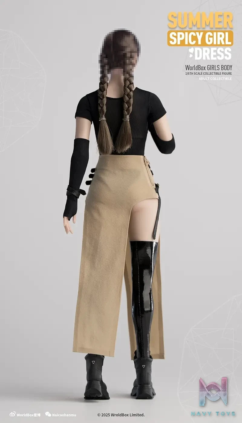 Worldbox – Original 1/6 Spring and Summer Mesh Slit Low Waist Skirt (Licensed)
