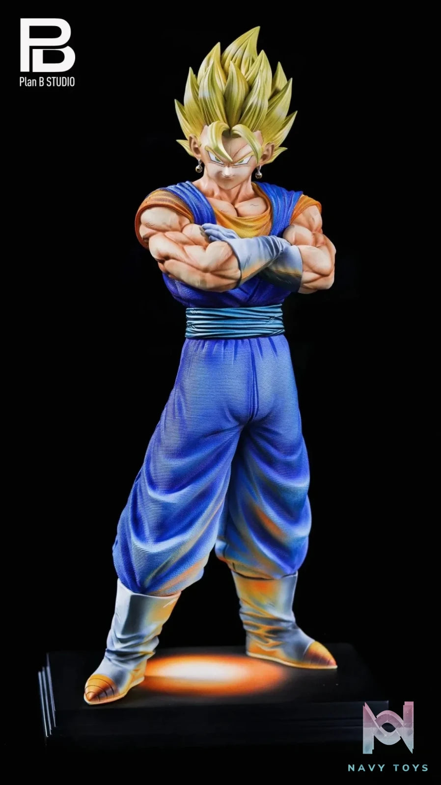 PlanB Studio - Dragon Ball 2.5D color matching Vegetto resin statue Navy Toys anime figure