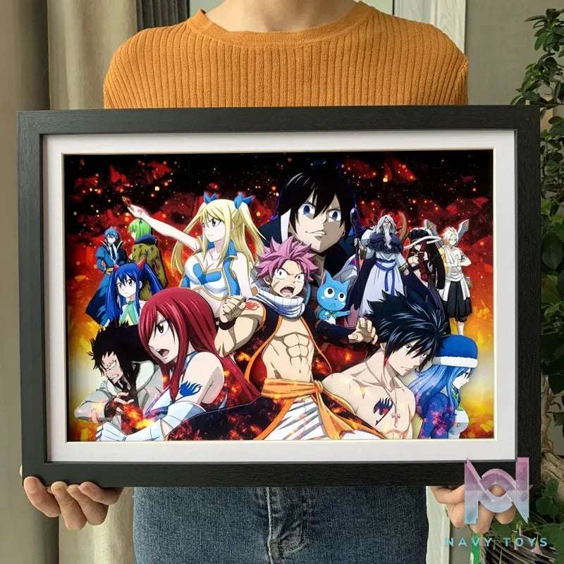 KALA HOME Studio – Fairy Tail Multiple Characters #02 3D Decorative Painting Fairy Tail