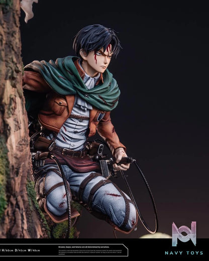 Levi Ackerman & Erwin Smith resin statue Hertz studio anime figure