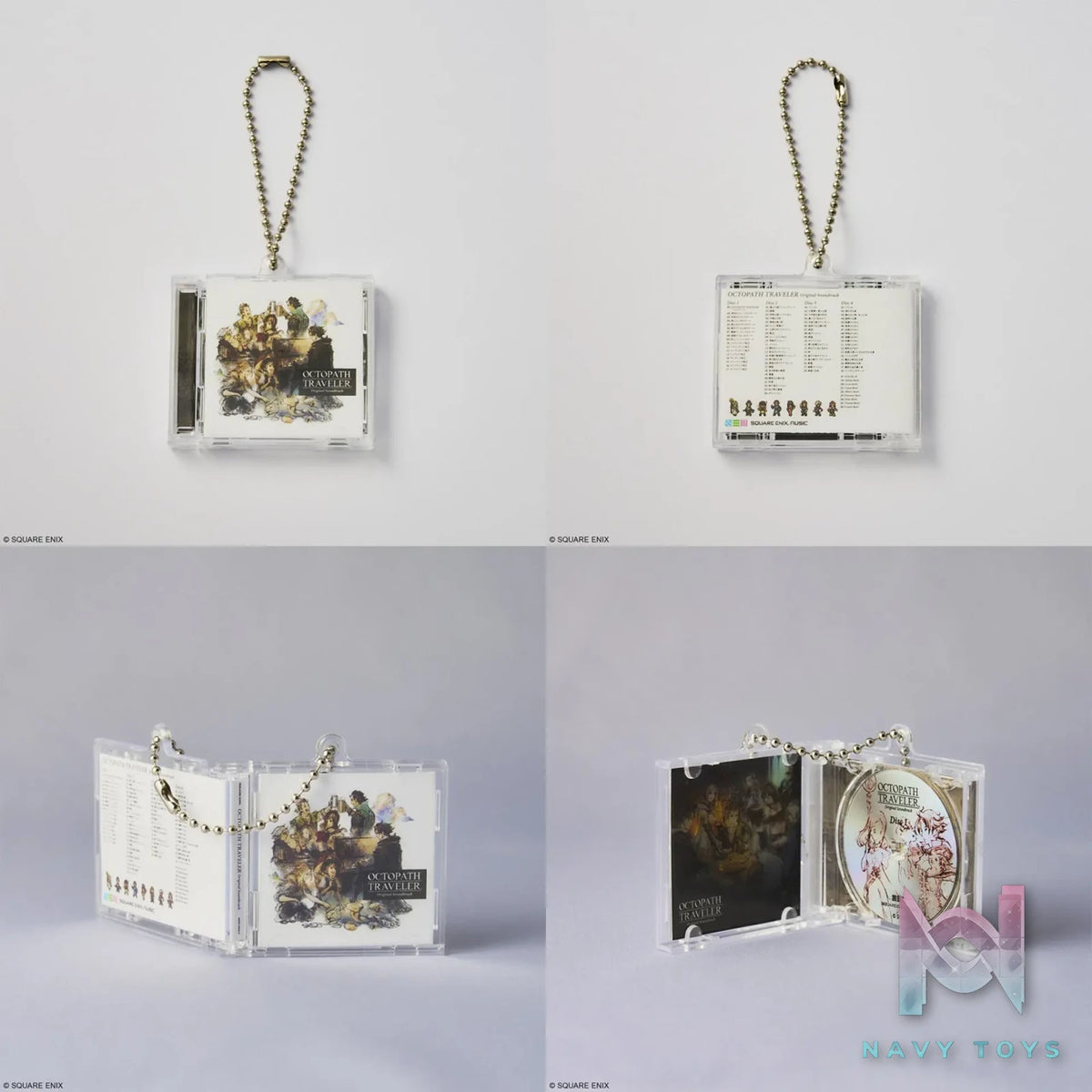 SQUARE ENIX – NieR Series Music Collection Keychain Vol.1 X Vol.2 (Licensed)