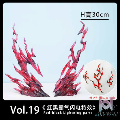 JacksDo Studio – One Piece Shanks Special Effect Accessories & Red and Black Domineering Lightning