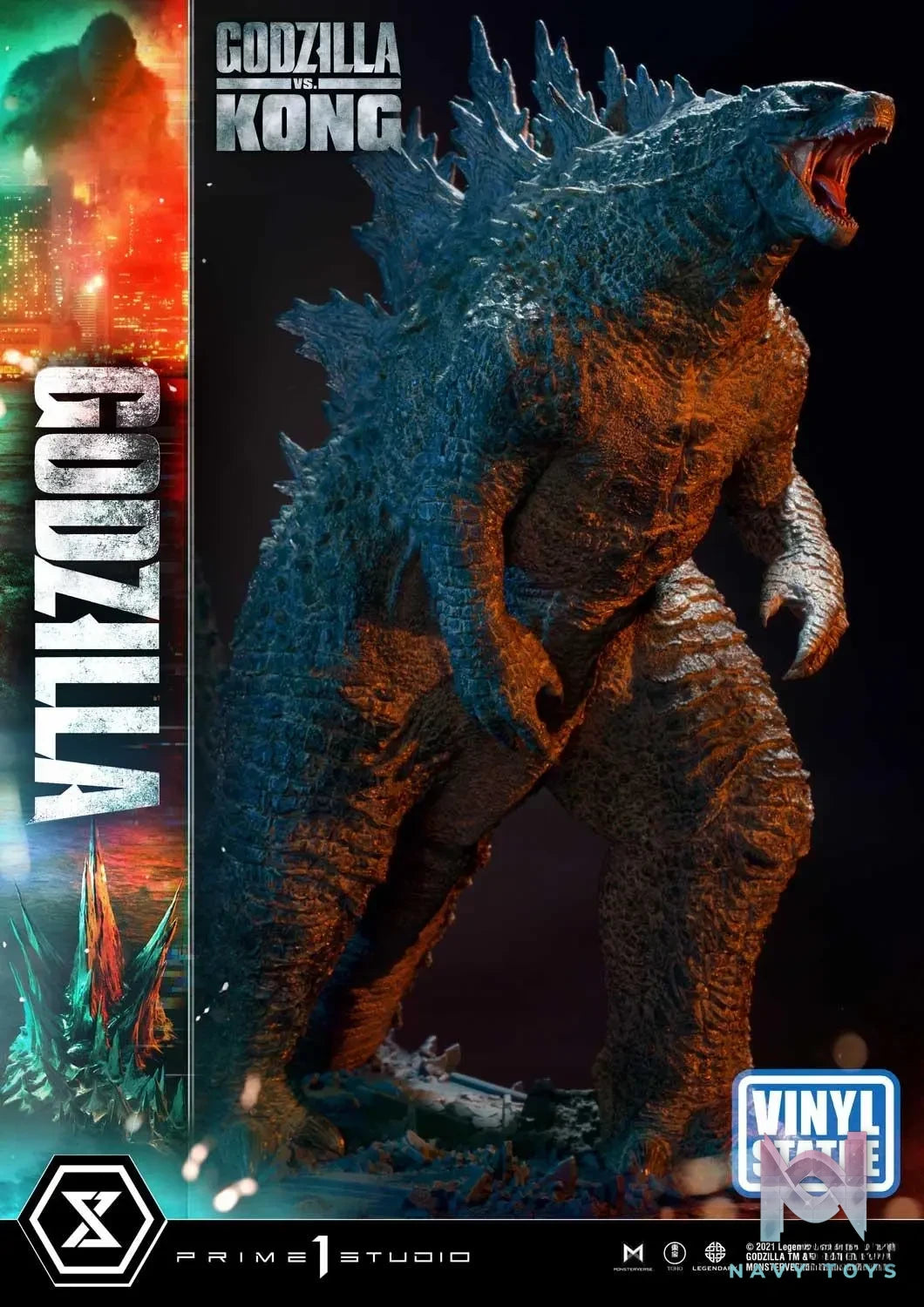 Prime 1 Studio – Ultimate Diorama Masterline Godzilla vs Kong Godzilla Vinyl Statue UDMGVK-04VS (Licensed)