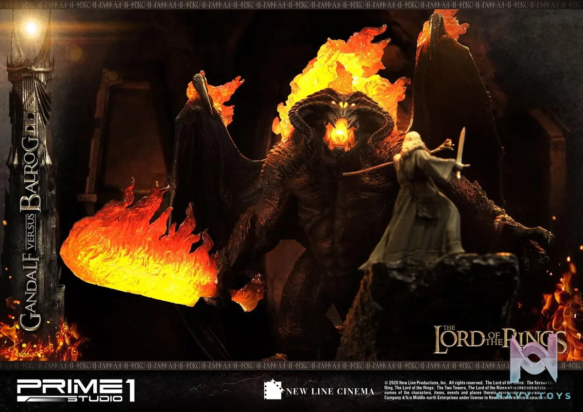 Prime 1 Studio – Premium Masterline The Lord of the Rings (Film) Gandalf Versus Balrog PMLOTR-02 PMLOTR-02EX (Licensed)
