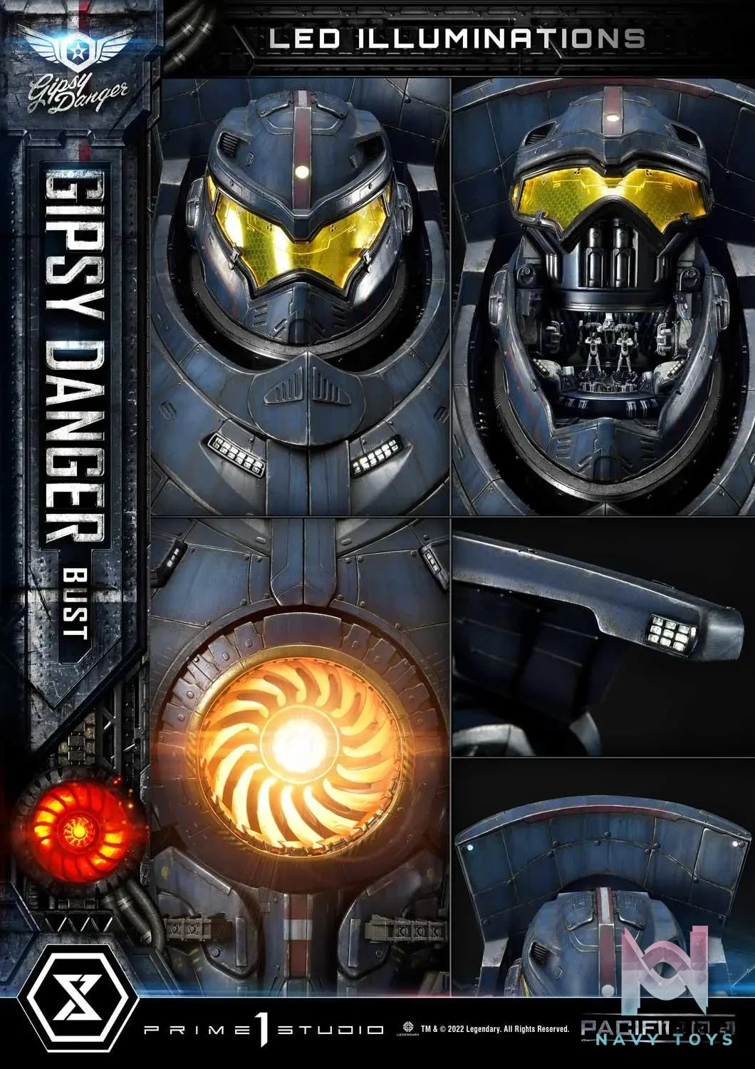 Prime 1 Studio – Life Size Bust Pacific Rim Gipsy Danger LSPACRIM-01 LSPACRIM-01DX (Licensed)