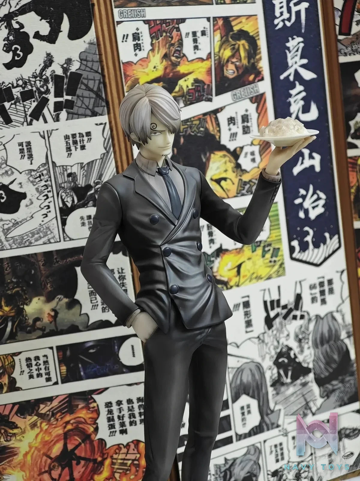 Shi Yi Studio - One Piece Sanji Different Color Version Nostalgic Comic Color resin statue Navy Toys anime figure