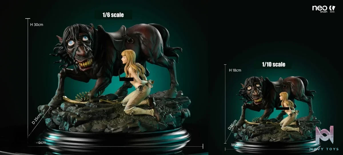 Farnese and the Evil Spirit Possessed Horse - Berserk - BIHS Studio resin statue Navy Toys anime figure