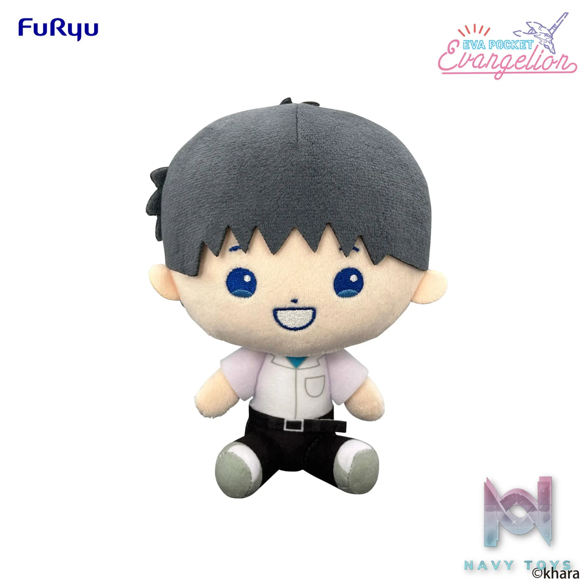 FURYU – EVA POCKET Plush Toy Shinji & Kaworu & Penpen (Licensed)