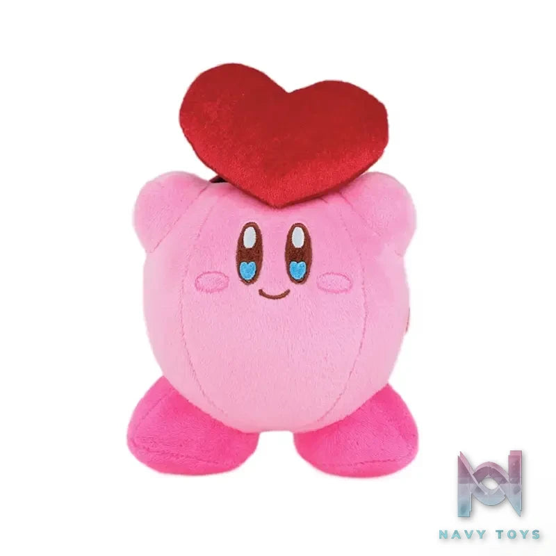 CUTE SPACE – Kirby Heart Signal Plush Keychain (Licensed)