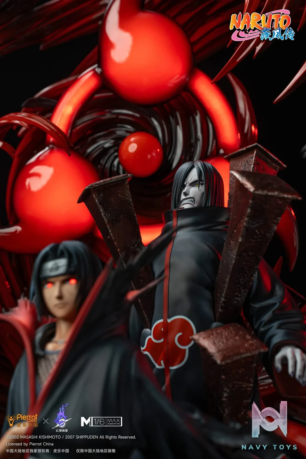 Pickstar Studio – Naruto Officially Licensed Uchiha Itachi & Orochimaru 1/6 Statue (Licensed)