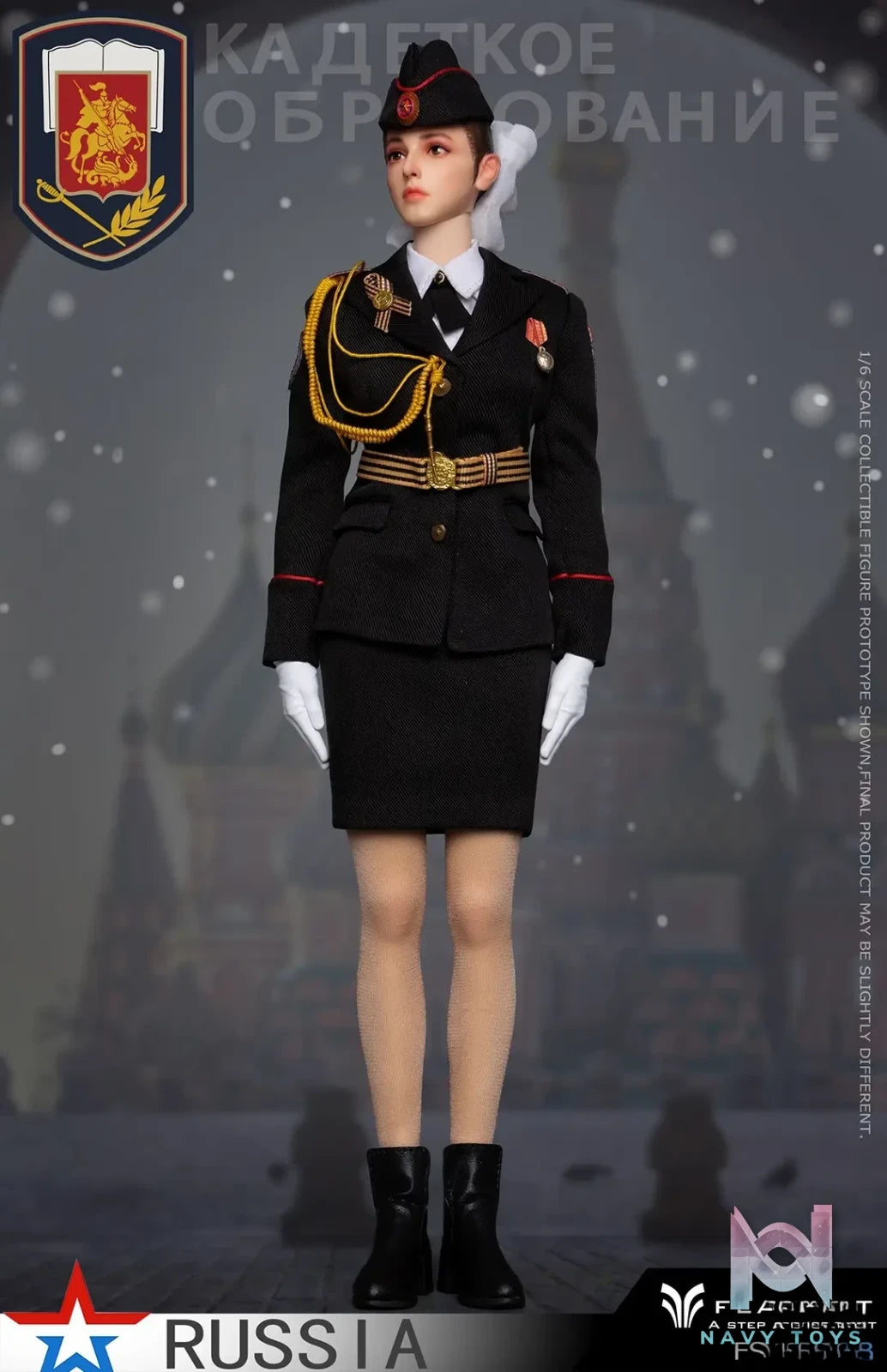 FLAGSET – Original 1/6 Russian Female Soldiers Ministry of Internal Affairs FS-73054A & Ninth Women’s Military Academy FS-73054B & Aerospace Defense Forces FS-73054C (Licensed)