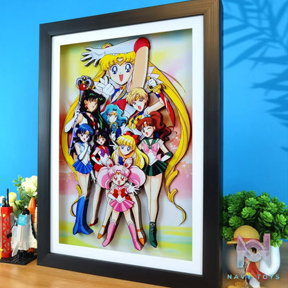 KALA HOME Studio – Sailor Moon Multiple Characters #03 3D Decorative Painting Sailor Moon