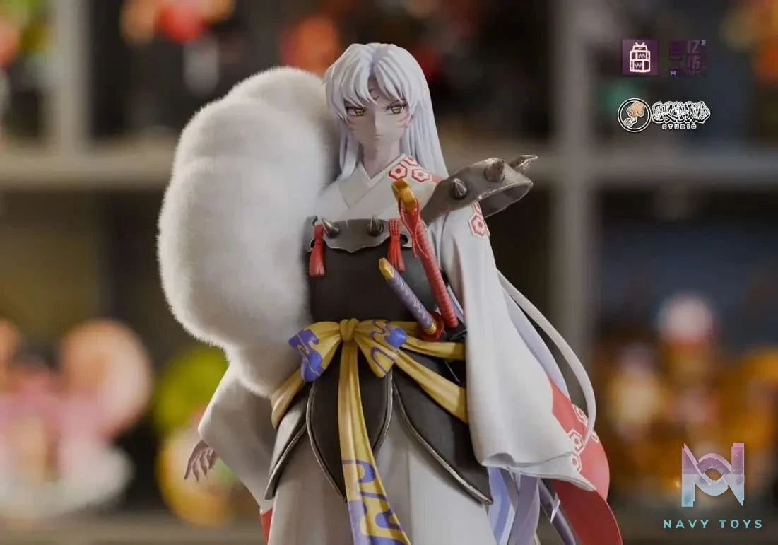 Memory Workshop Studio & Showhand Studio - Inuyasha Series 1 Sesshōmaru resin statue Navy Toys anime figure