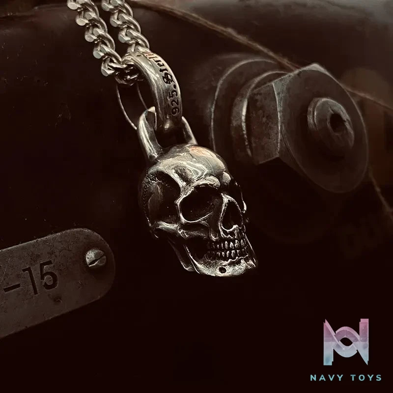 Raven Studio (silver jewelry) – Original Exclusive Design RS Skull Pendant Original