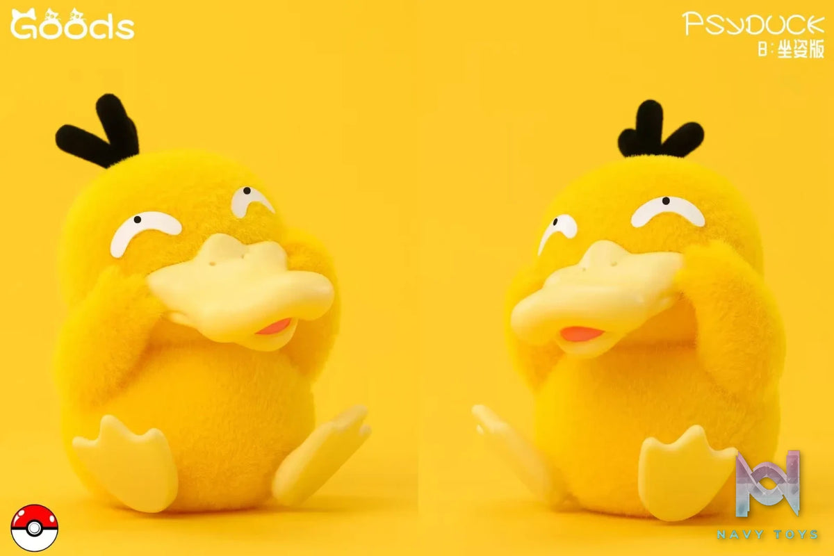 GOODS Studio – Pokémon Plush Series Psyduck Collectible Figure & Trendy Decor