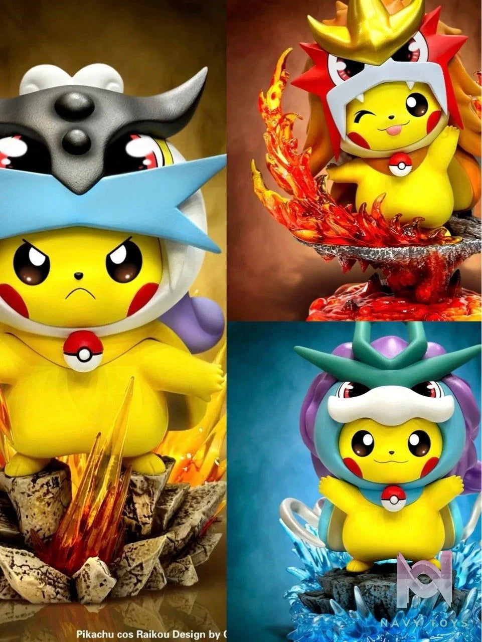 Pikachu Cosplay Three sacred - Pokemon - Cheese Studio resin statue Cheese Studio anime figure