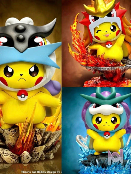Pikachu Cosplay Three sacred - Pokemon - Cheese Studio resin statue Cheese Studio anime figure