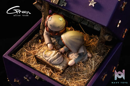 Green Olive Tree Studio – BOX Story Illustration Series-He Was Born in a Manger (Licensed)