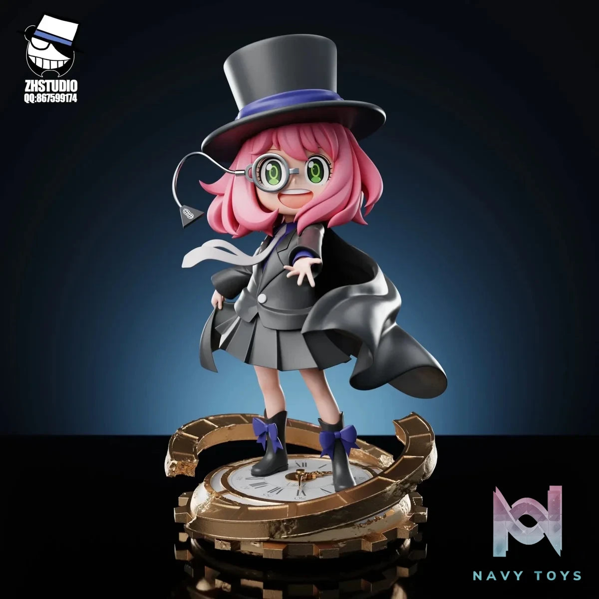 ZH Studio - Spy x Family Anya Forger COS Kaito Kuroba resin statue Navy Toys anime figure