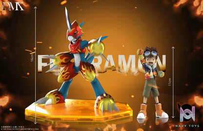 DMX Studio – Digimon Lighdramon & Motomiya Daisuke & V-mon & Fladramon