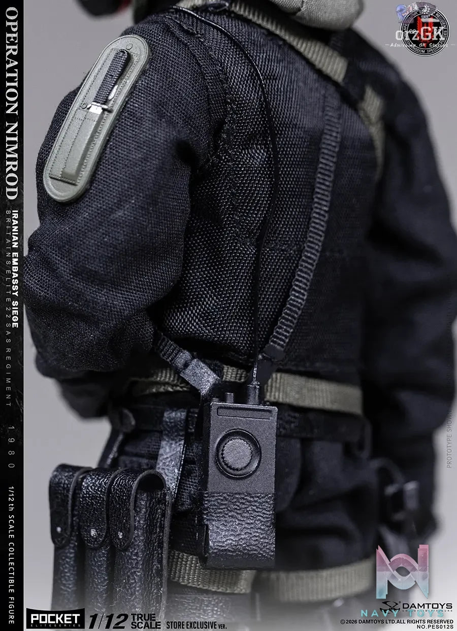DAMTOYS – 1/12 POCKET ELITE SERIES: OPERATION NIMROD 1980 IRANIAN EMBASSY SIEGE 22 SAS CRW PES012S (Licensed)