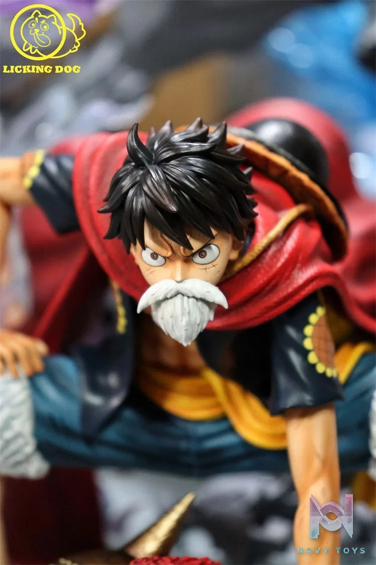 Luffy Lucy - One Piece - Licking Dog resin statue lickking Dog Studio anime figure