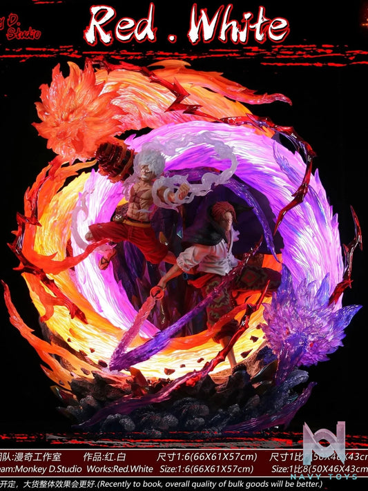 Luffy & Shanks Flim RED - One Piece - Monkey D Studio resin statue monkey d studio anime figure