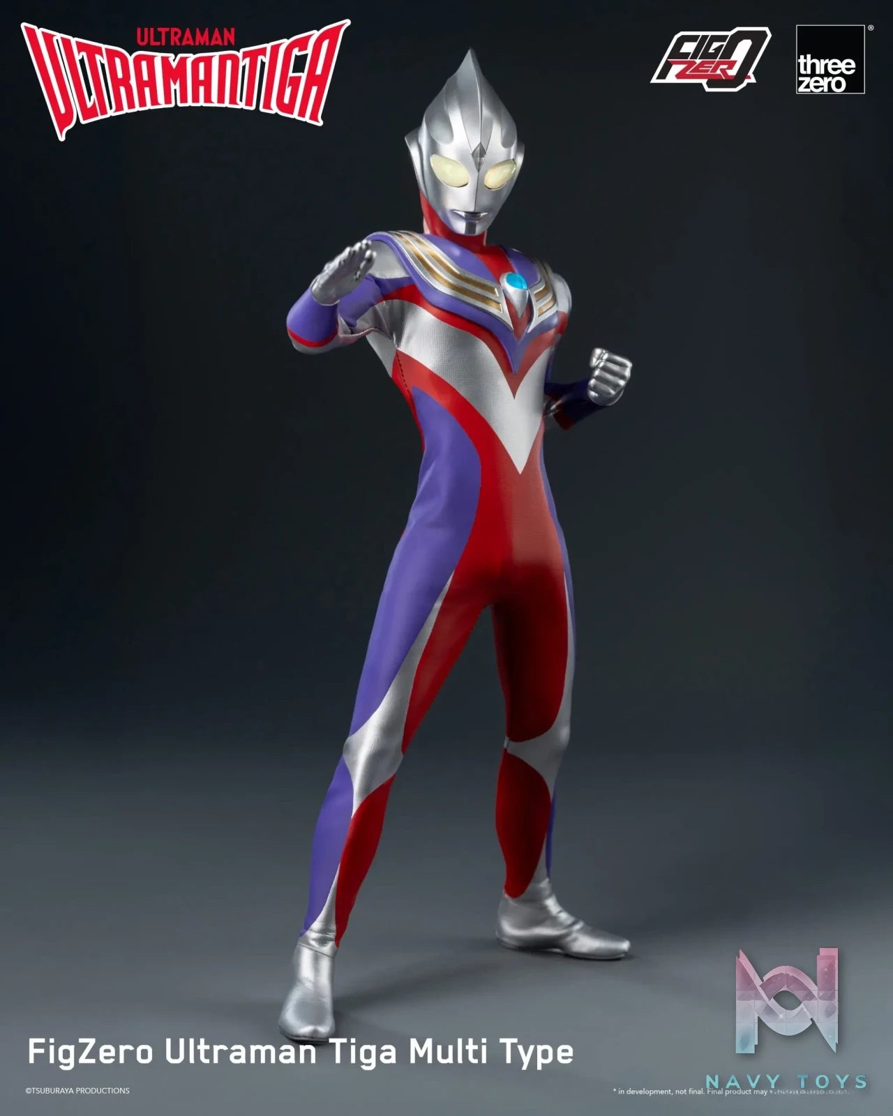Threezero – Ultraman Tiga FigZero Ultraman Tiga Multi Type 3Z05670W0 (Licensed)