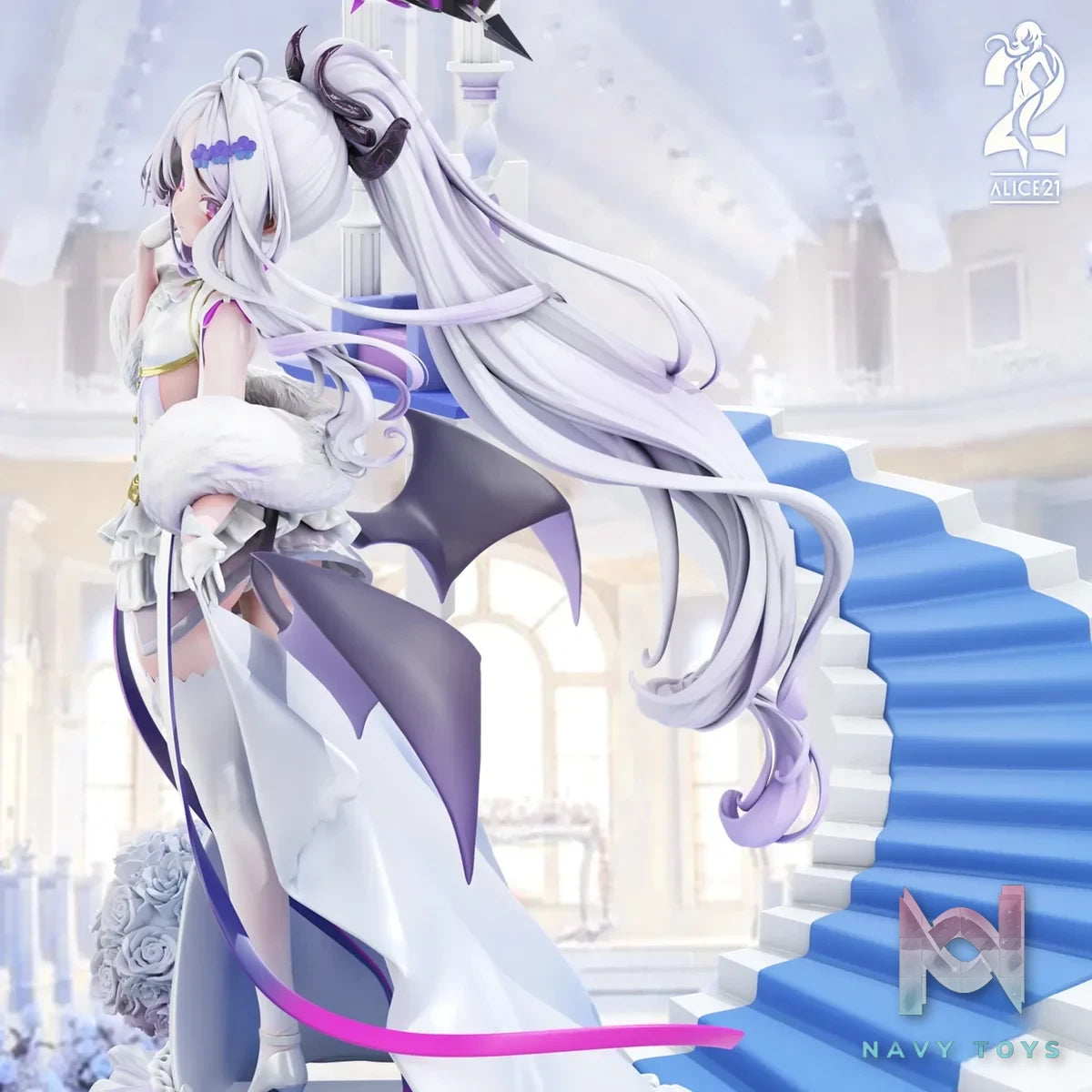 Alice21 Studio - Blue Archive White Wedding Dress 3 Sorasaki Hina resin statue Navy Toys anime figure