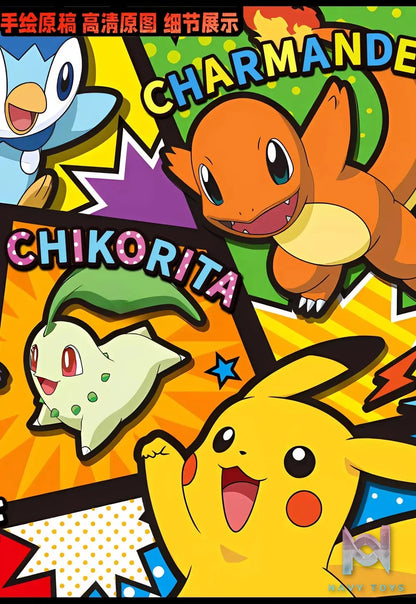 KALA HOME Studio – Pokémon Multiple Characters #14 3D Decorative Painting Pokémon