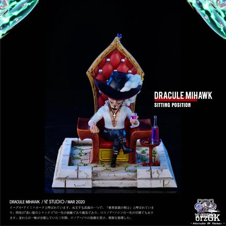 Yz Studio - One Piece Seven Warlords of the Sea Dracule Mihawk resin statue Navy Toys anime figure