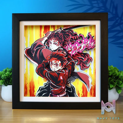 KALA HOME Studio – Tanjiro Kamado X Yoriichi Tsugikuni 3D Decorative Painting Demon Slayer