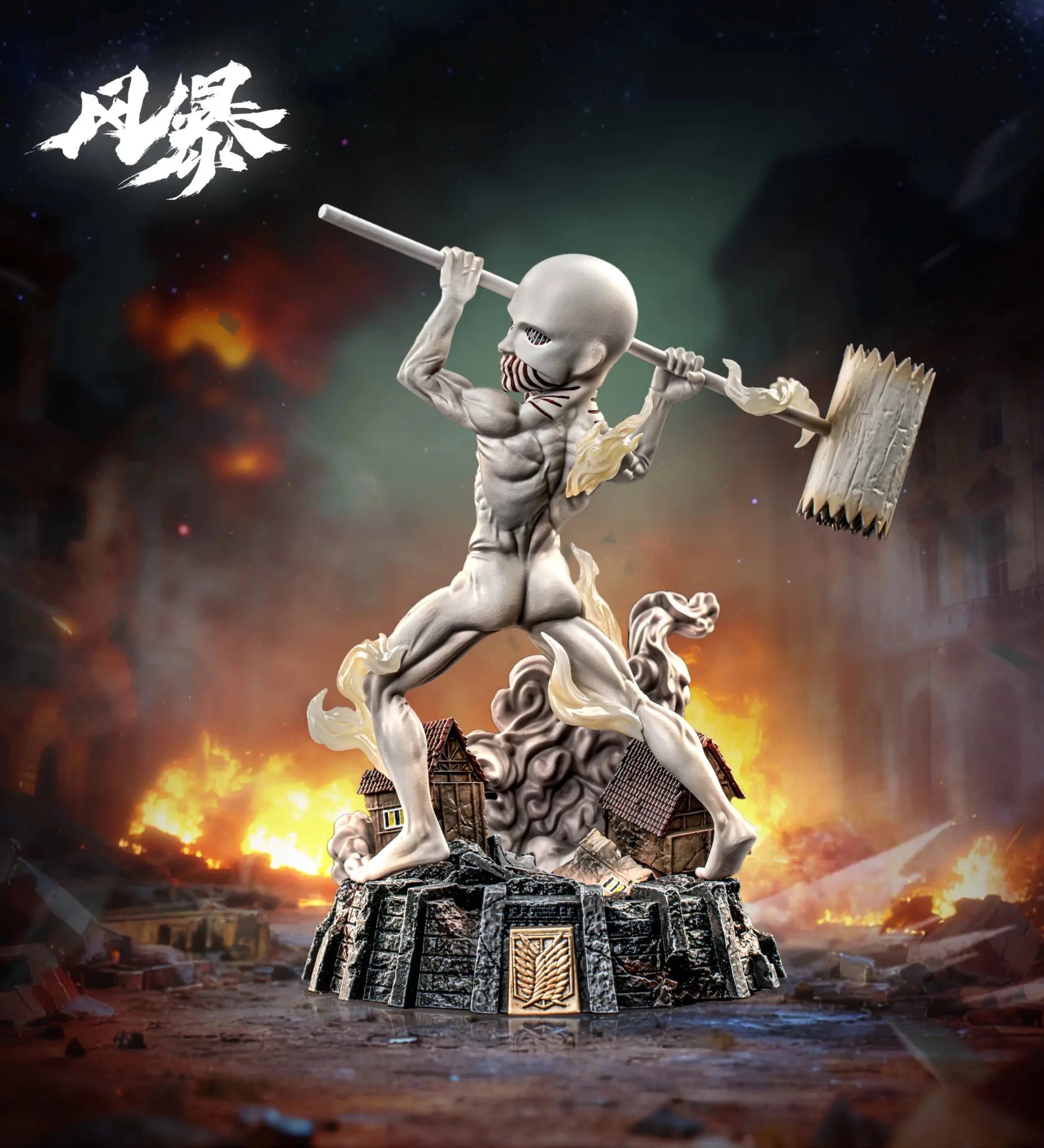 Feng Bao Studio - The War Hammer Titan Attack on Titan resin statue Navy Toys anime figure