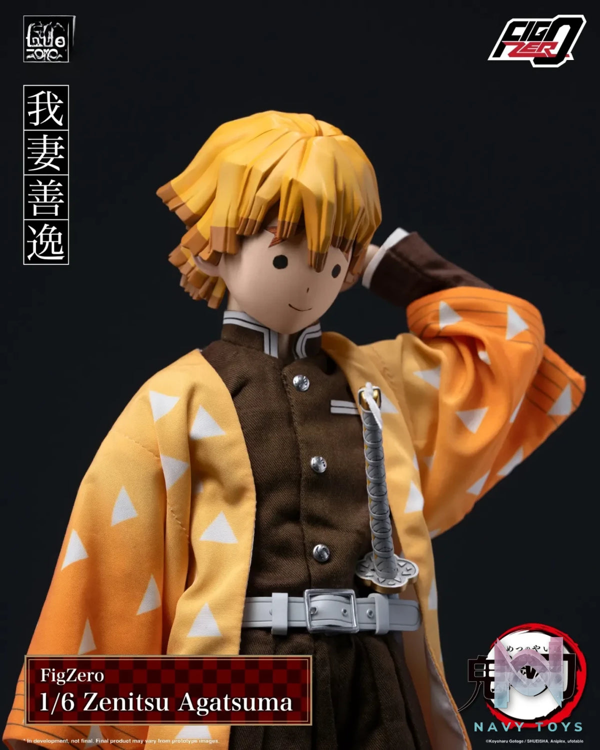 Threezero – Demon Slayer: Kimetsu no Yaiba FigZero 1/6 Zenitsu Agatsuma 3Z06690W0 (Licensed)