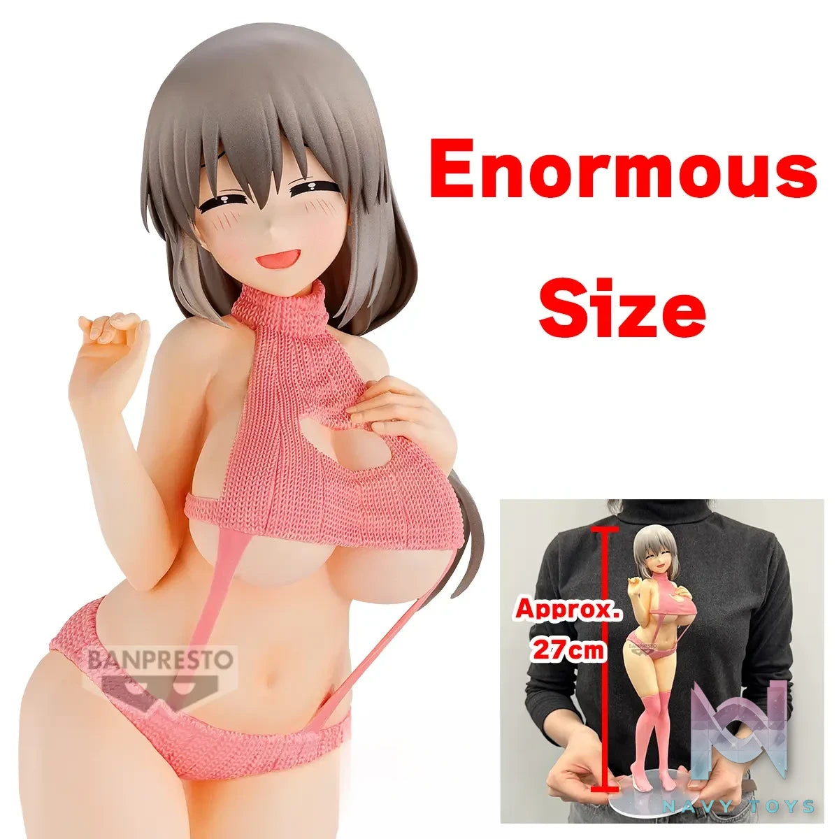 BANPRESTO – Uzaki-chan Wants to Hang Out! Season 2 Eternal Romance Uzaki Hana X Uzaki Tsuki Sweater Swimsuit ver. (Licensed)