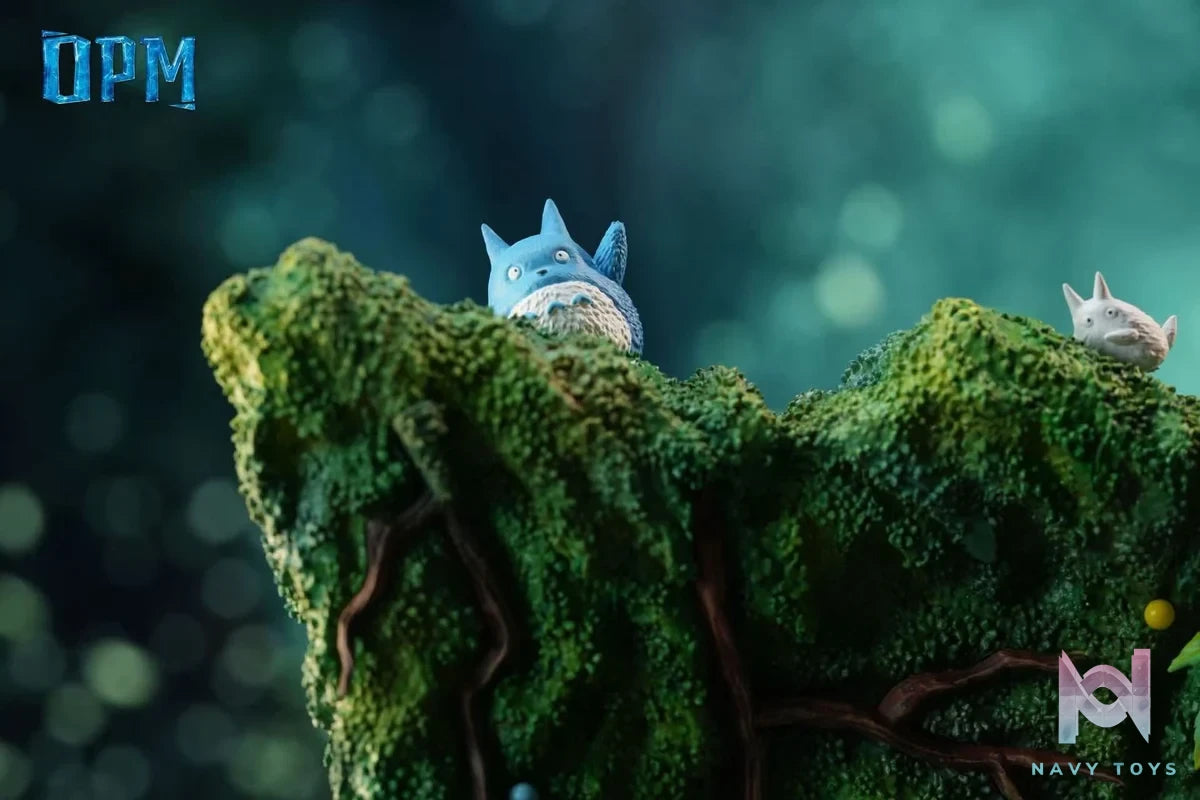 Totoro in the tree hole resin statue opm studio anime figure