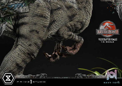 Prime 1 Studio – Legacy Museum Collection Jurassic Park III (Film) Velociraptor Female LMCJP-11 LMCJP-11S (Licensed)