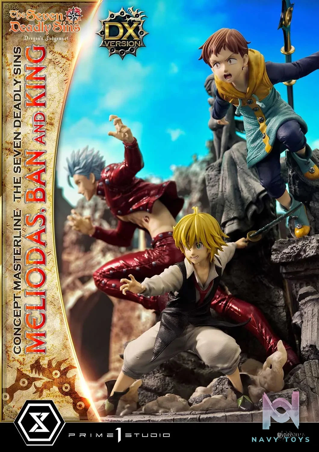 Prime 1 Studio – Concept Masterline The Seven Deadly Sins Meliodas, Ban and King CMNTZ-01 CMNTZ-01DXS (Licensed)