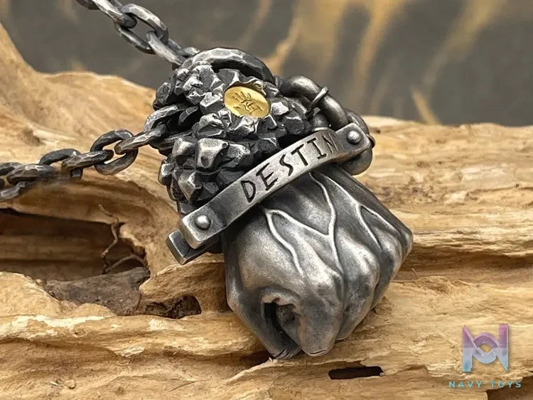 Shou Jiang Studio – Custom Original Design Fist of Destiny Skull Edition Pendant Original
