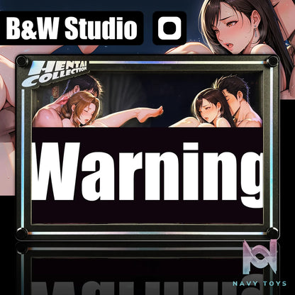 B&W Studio – Ben’s Delusion World Series Desktop Decorative Card #51 Tifa Lockhart X Aerith Gainsborough Final Fantasy